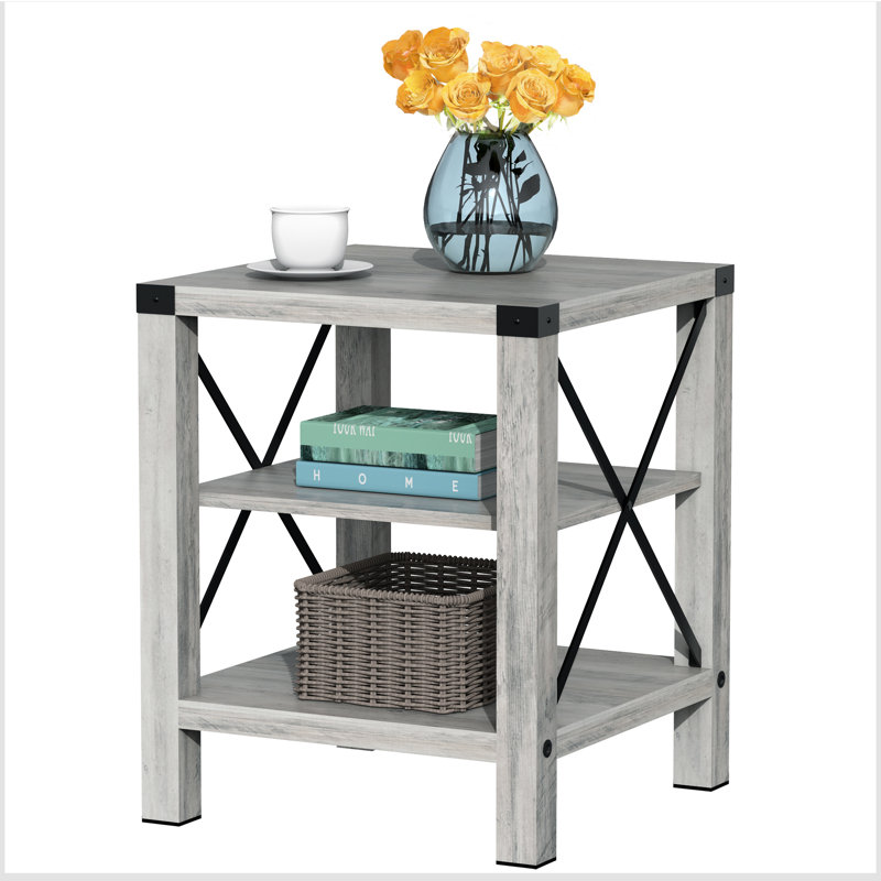 Table de bout avec rangement Levinia