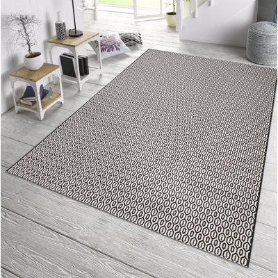 Meadow Flatweave Black Rug