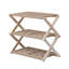 Turin 3 Tiers 9 Pairs Wicker Folding Shoe Rack, Solid Wood Frame Organizer Storage Shoes Shelf for Entryway-119290881