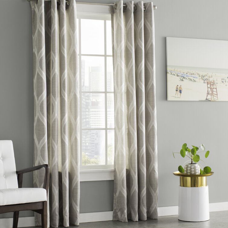 Elrene Bianca Semi-Sheer Window Curtain with Tassels 21192BLH