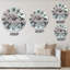 Horloge murale à vol d'oiseau volant sur fond pastel I Silhouttes-59914713