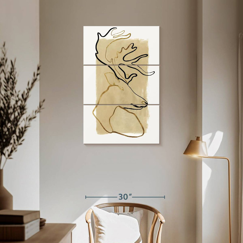 Brampt Antlers, 57" H x 36" W