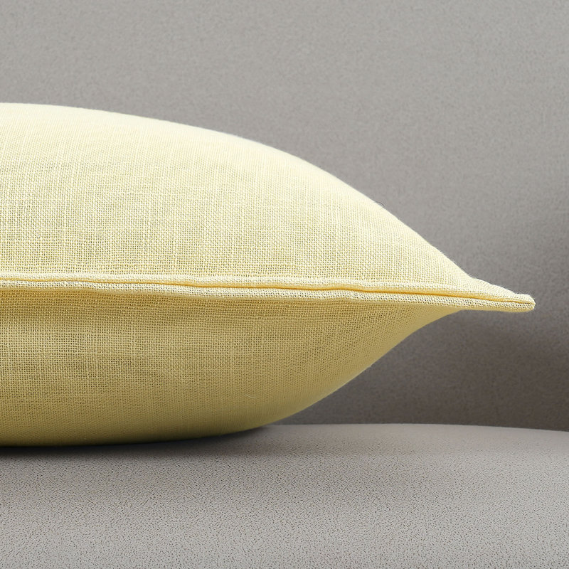 Coussin décoratif en faux lin - Flan (ensemble de 2), Flan