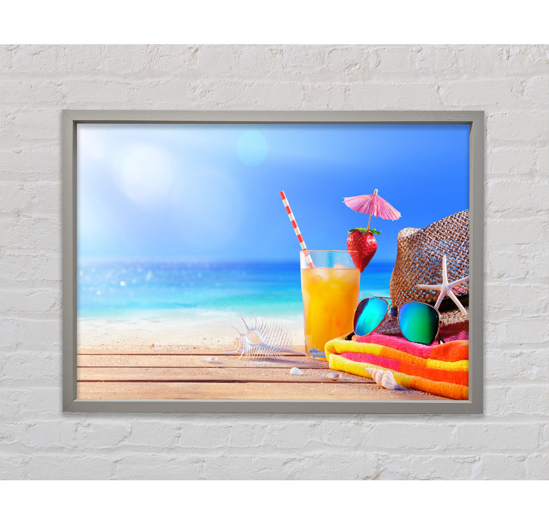 Relax By The Beach - Einzelbildrahmen Kunstdrucke auf Leinwand