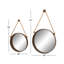 Ensemble de miroirs muraux en métal 2 pièces Burgess