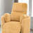 Contemporary Style Power Glider Recliner W/ Swivel Curved Arms Pillow Fill Swivel Chair Yellow Finish Primary Living Room-1752420523