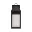 Adamsville Outdoor 1-Light Night Sky Large Wall Lantern In Black With Clear Glass-70886191