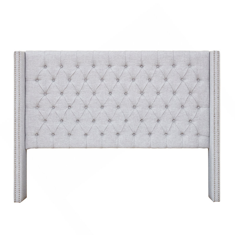 Upholstery Headboard Grey Queen