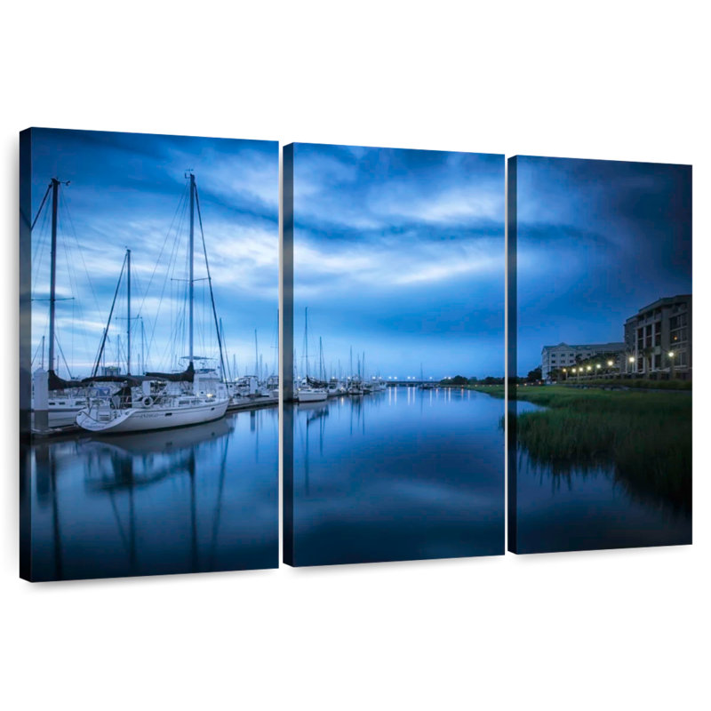 Voiliers Mehar Charleston Harbor, H 28 po x l 45 po