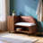 Leslyn Leather Bedroom Bench With Cabinet