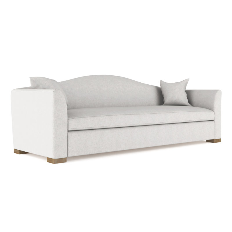 Canapé Horatio, Velours moelleux trainée argentée, H 33 po x l 108 po x P 36 po, Brun foncé