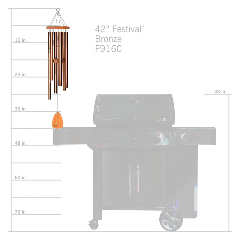 Carillon en aluminium Festival, Bronze