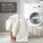 Mina White Waffle Weave Textured Cozy 3-Piece King/Cal King Quilt Set-102616701-102616698