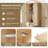 Wardrobe Armoire 2 Door 1 Drawer-1787500211