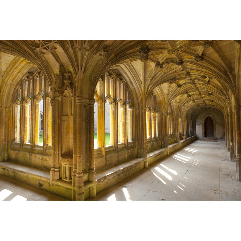 Cloister At Lacock Abbey - Wrapped Canvas Print, 20cm H x 30cm W x 3.8cm D
