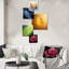«Copper Leafy Abstractions - Leaves», ensemble d'art mural de 6