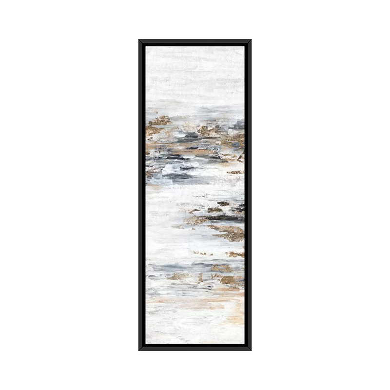 " Memory II Rectangle " by Isabelle Z, 36" H x 12" W x 1.5" D, Black Framed