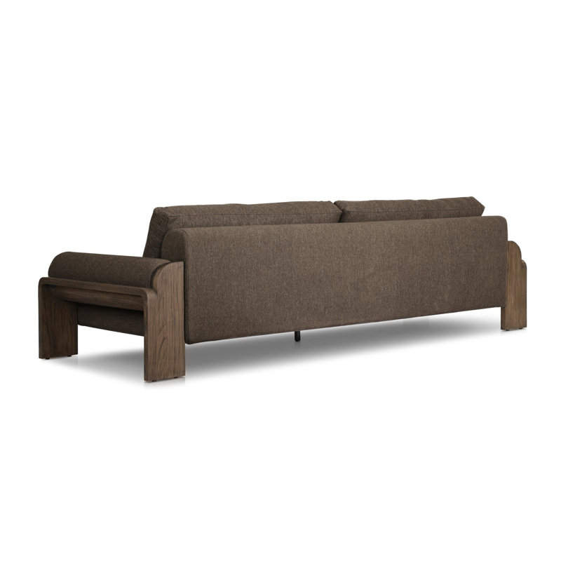 Joette Outdoor Sofa-104"-Washed Brown-FSC, Stained Saddle Brown, Ellor Brown