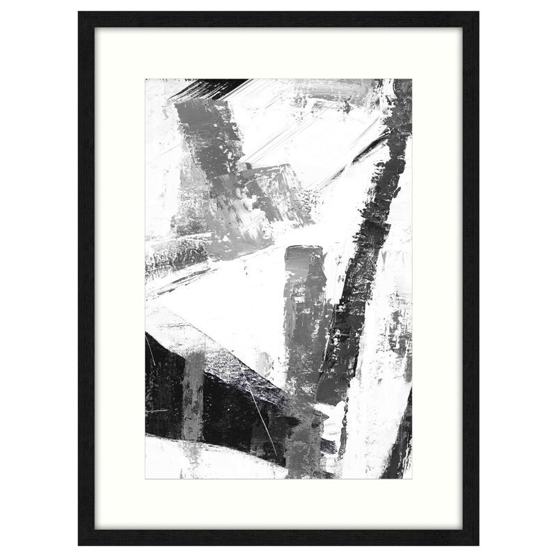 B&W Interpretations I - Single Picture Frame Painting on Canvas