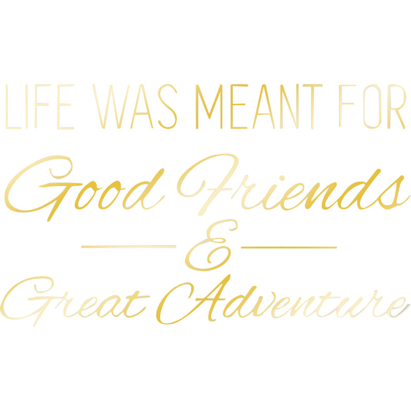 Wall Decal, Large, Shiny Gold