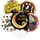PMU Halloween Balloon Bouquet - 5pc Assorted 18in Halloween Mylar Balloon