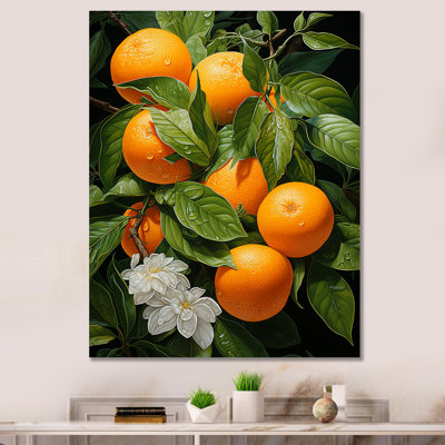Connard " Tangerine Tango Bouquet II " Mixed Media Print