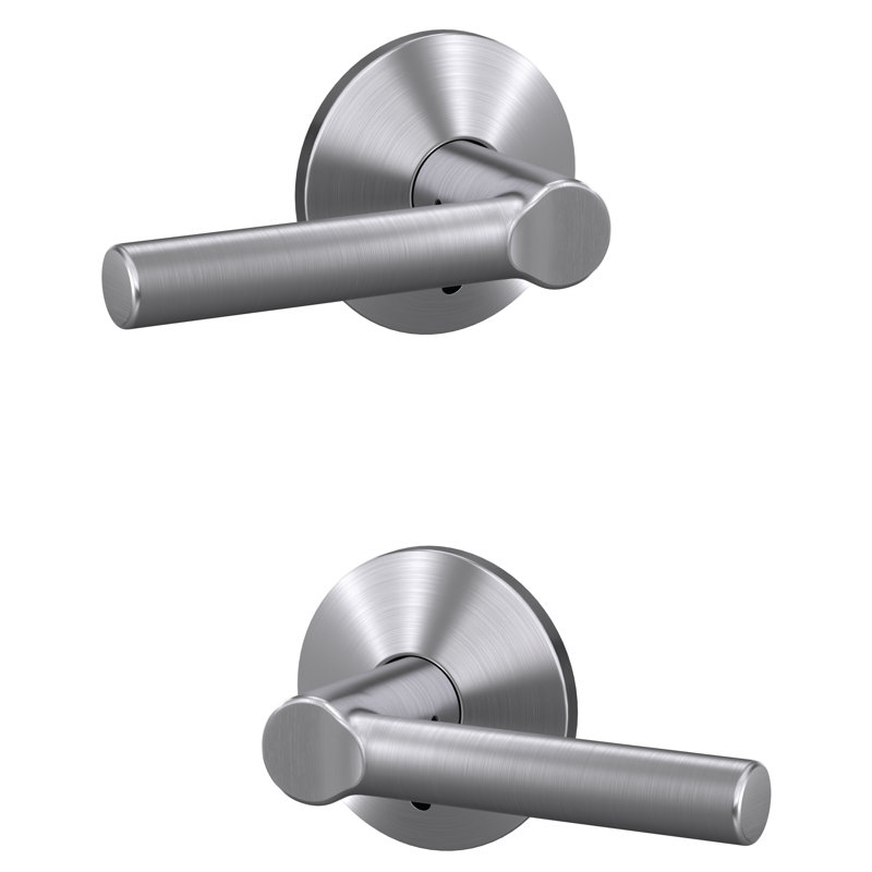 Custom Broadway Non-Turning Lever with Kinsler Trim, Satin Chrome