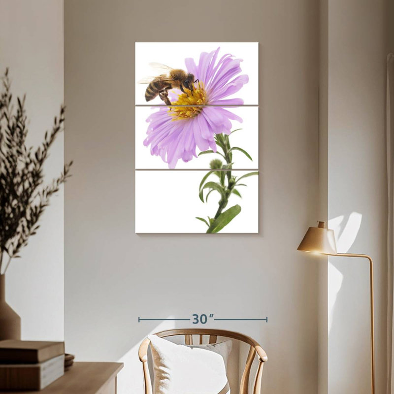 Brampt Bee On Flower, 57" H x 36" W