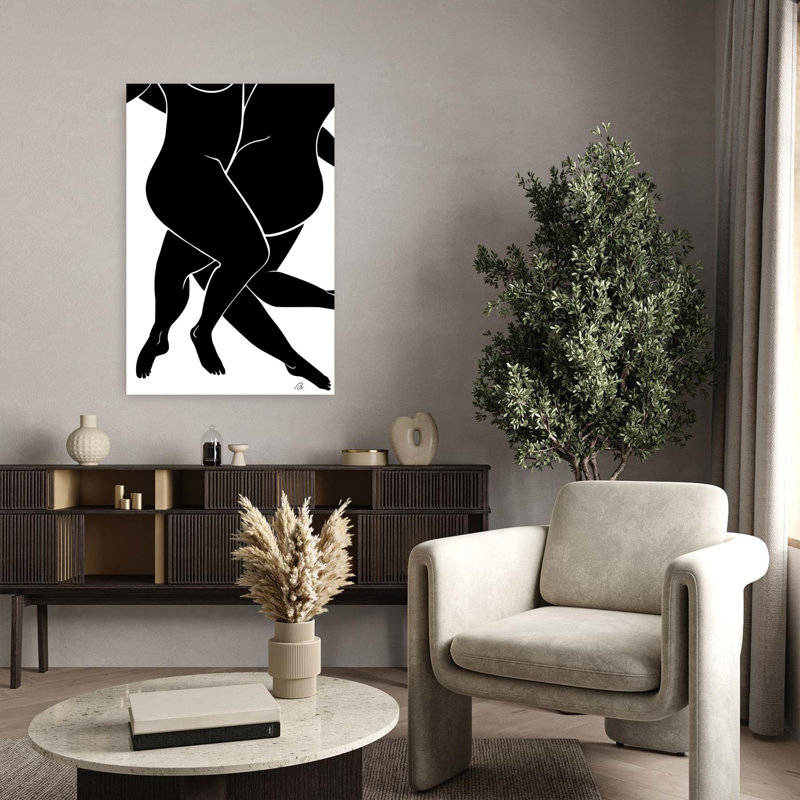 Embrassez les formes, impression d'art moderne abstrait minimaliste, 36" H x 24" W