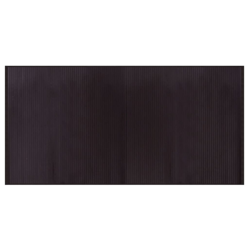 Tapis en polypropylène brun foncé vidaXL, Tapis de couloir 39,4 po x 78,7 po