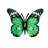 Metal Butterfly Wall Décor, Set of 4, Painted Wing Accents, Indoor Outdoor Garden Art