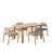 Princeton Indoor Walnut and Wood Dining Table-1579288417