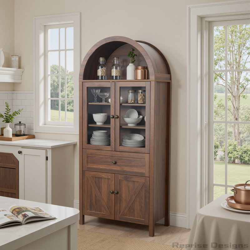 Cabinet dôme avec grand espace de rangement, Brun