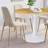 Folmar 4 - Person Dining Table Sets With 35'' Round Table & 4 Upholstered Fabric Chairs-95612169
