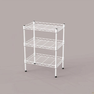 Metal Storage Rack Small 3 Tier Shelves Storage Wire Shelving Unit Metal Shelf Adjustable Organizers Storage Shelving
