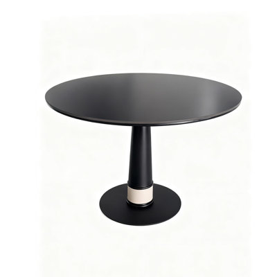 Black Round Sintered Stone Dining table