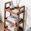 Banc de rangement en chêne, étagère à chaussures en bois de hêtre à 3 niveaux pour entrée-1639950302
