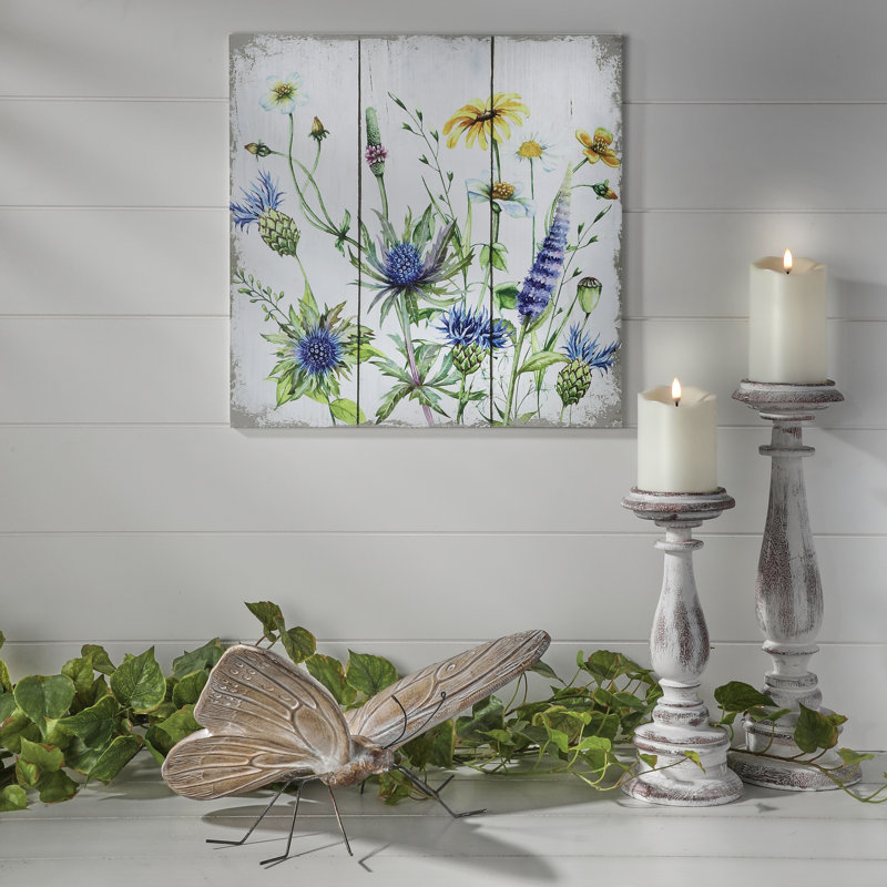 16" Resin And Metal Garden Butterfly