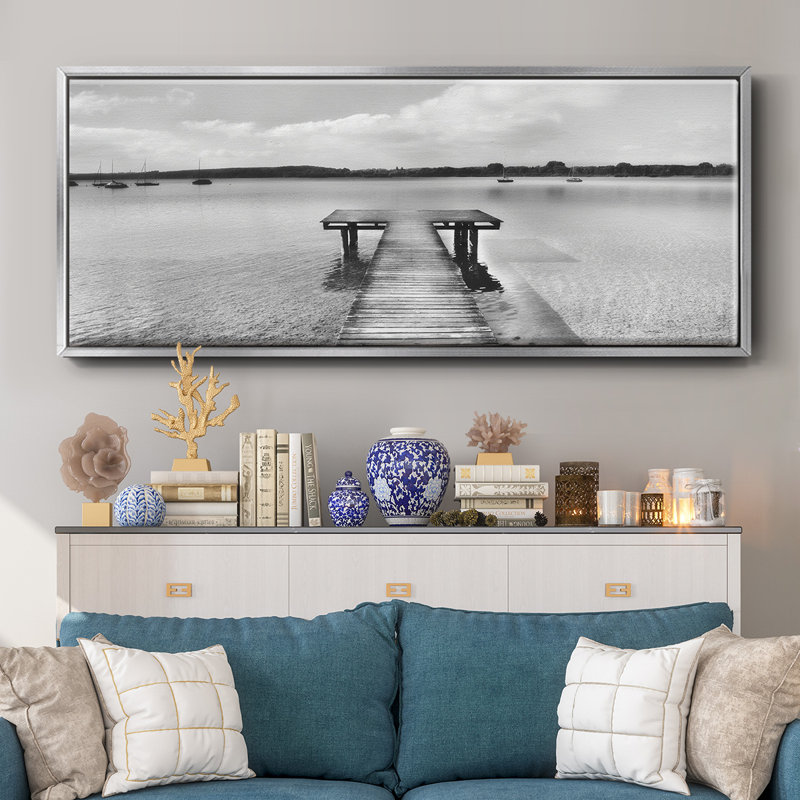 Look Inside- Framed Canvas, 12" H x 30" W
