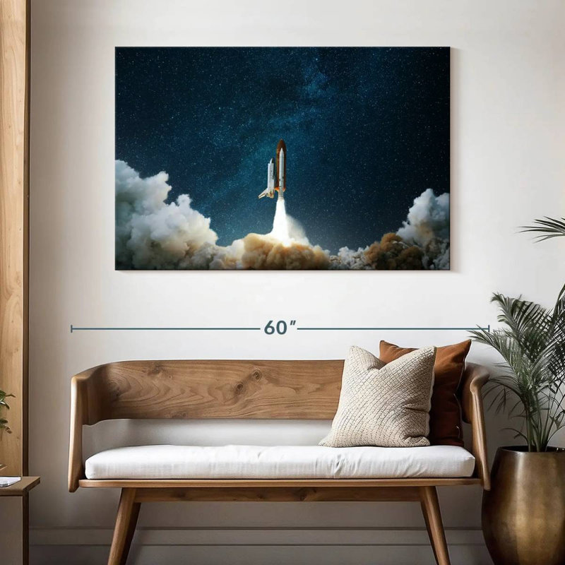 Lancement de fusée panoramique Oberle, H 32 po x l 48 po