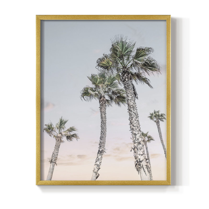 «Palms Up», reproduction encadrée - bois massif, H 20 po x l 16 po