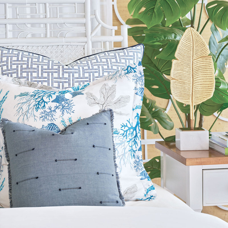 Vizcaya Pillow Cover & Insert, 24" x 24"