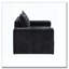 Fauteuil d'appoint en chenille de 40,9 po avec accoudoirs larges et coussin épais Chenille-1796773397