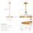Ferrer Pendant Light – 20" Cream and Antique Brass Plug-In or Hardwired Metal Light Fixture for Kitchen, Dining Room, or Bedroom in Mid-Century and Modern Farmhouse Style