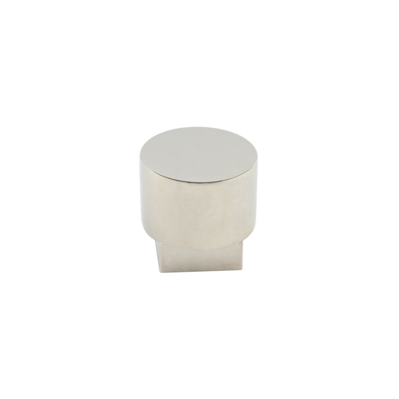 Westminster 30mm diameter cylindrical knob, Polished Nickel