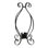 Weather Resistant Metal Abstract Gazing Ball Stand