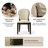 Modern Apartment Dining Chairs (Set Of 2) With Solid Wood Frame, Space-Saving Beige Leather Seating For Small Kitchens And Cozy Dining Nooks