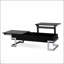 Table basse Calmam à finition ultrabrillante et chromée noire avec plateau relevable pour la vie moderne et le rangement caché-1760703138