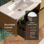 Meuble-lavabo mural simple 30 po en chêne naturel rayé avec plateau en céramique-97698935-113606724