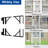 Heavy Duty Gate Corner Brace Bracket, Anti Sag Gate Kit Adjustable Gate Hardware (Doors Not Include)